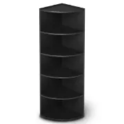 Marvo – Modern Natural Wood Corner Bookcase