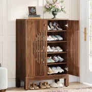 Cirvelle - Modern Natural Wood Shoe Cabinet