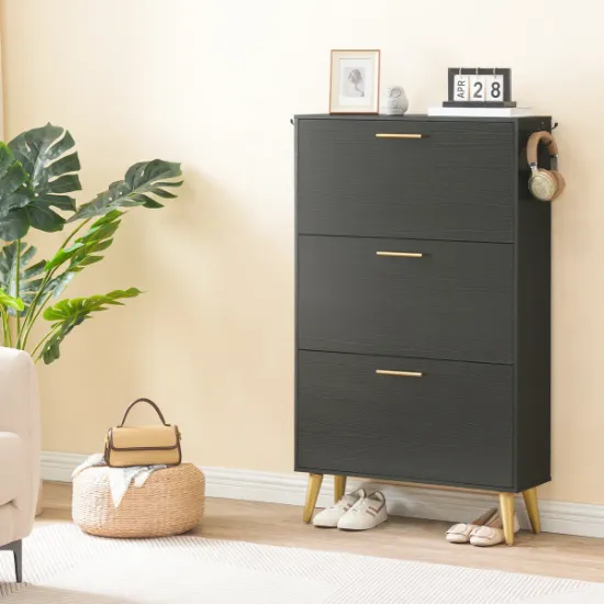 Noastra - Modern Natural Wood Shoe Cabinet