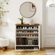 Arcelle – Modern Natural Wood Shoe Cabinet
