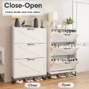 Blanxer – Modern Natural Wood Shoe Cabinet