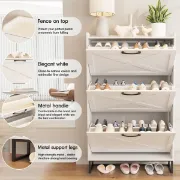 Blanxer – Modern Natural Wood Shoe Cabinet