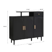 Noirette – Luxury Modern Natural Wood Shoe Cabinet