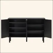 Flutéro – Luxury Modern Natural Wood Shoe Cabinet