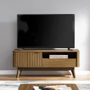 Lunaro – Elegant Modern TV Unit – Natural Wood