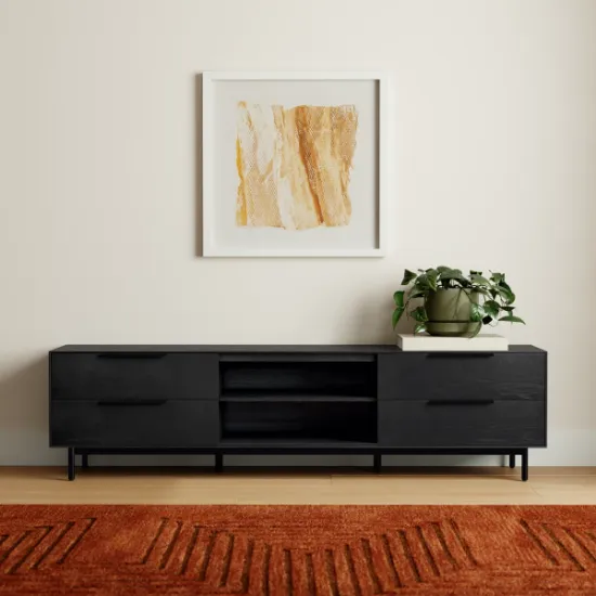 Avero – TV Stand with a Modern Minimal Design – Natural Wood