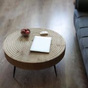 Ripple Duo Coffee Table Set – Natural Wood Top