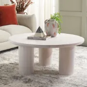 Nova Round Coffee Table – Natural Wood