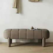 Picture of Arden Upholstered Bench with Soft Curved Design