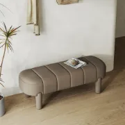 Picture of Arden Upholstered Bench with Soft Curved Design