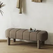 Picture of Arden Upholstered Bench with Soft Curved Design