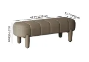 Picture of Arden Upholstered Bench with Soft Curved Design