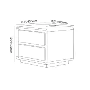 صورة .سليست – ترابيزة جانبية من الخشب الطبيعي