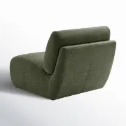 صورة .فلورون كرسي جانبي منحني - من الخشب الطبيعي