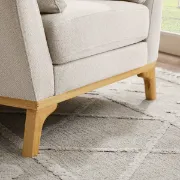 صورة .كلير كرسي بذراعين- من الخشب الطبيعي