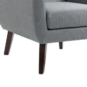 صورة .أورور كرسي جانبي بذراعين - من الخشب الطبيعي