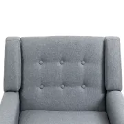 صورة .أورور كرسي جانبي بذراعين - من الخشب الطبيعي