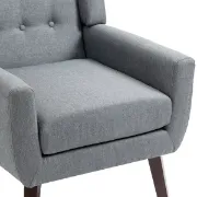 صورة .أورور كرسي جانبي بذراعين - من الخشب الطبيعي