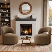 صورة .إيليت كرسي بتصميم منحني – من الخشب الطبيعي